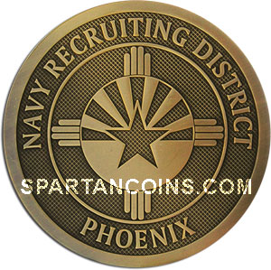 Navy Recruiting District Phoenix Custom Navy Medallion